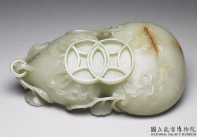 图片[4]-Jade gourd-shaped water container, Qing dynasty (1644-1911)-China Archive